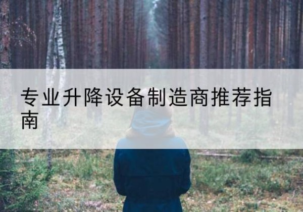 汤原电动剪叉升降平台厂家-专业升降设备制造商推荐指南